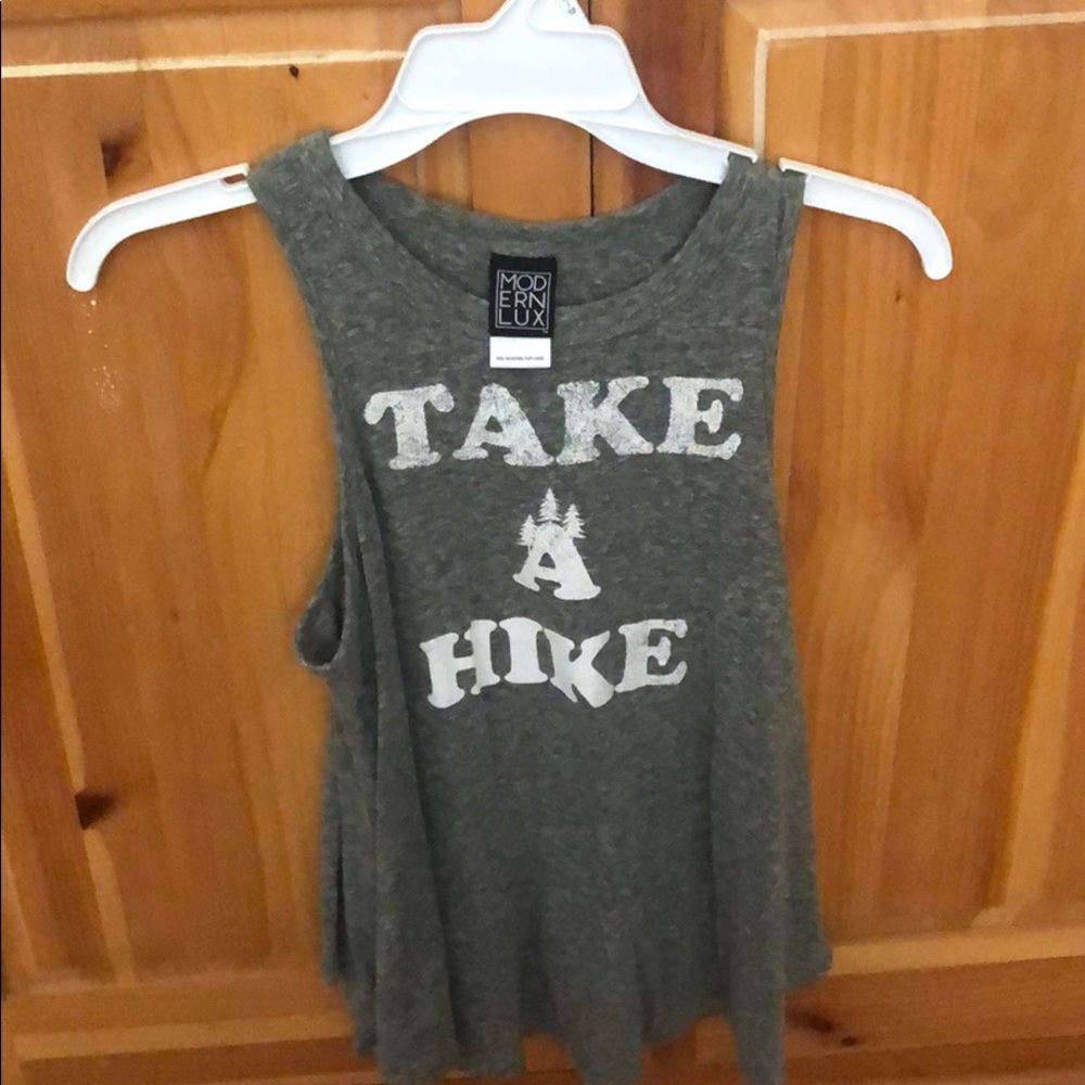 green tank top